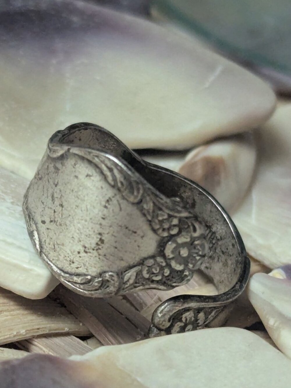 Vintage Sarah Coventry Silver Spoon Wrap Ring Size 6.5